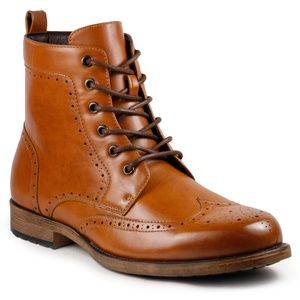 Metrocharm MC309 Tan Men's Lace Up Oxford Boot